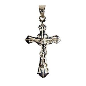 Unisex 925 Silver Jesus cross pendant